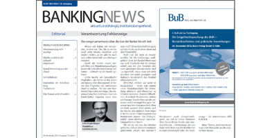 BANKINGNEWS Ausgabe 15 vom 06.11.2013