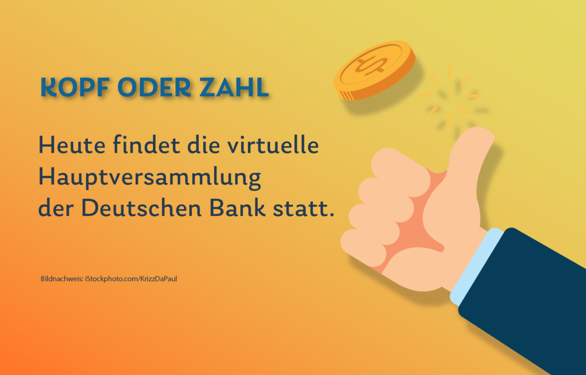 Deutsche Bank 2020: Hauptversammlung findet zum ersten Mal virtuell statt